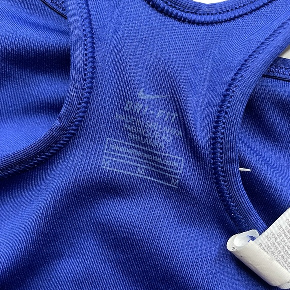 Navy Nike Dri Fit Racerback Bra Size M - Picture 5 of 9